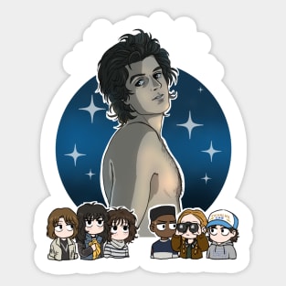 Steve in the Moonlight Sticker